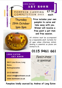 pumpkin carving competition 29 October 2015